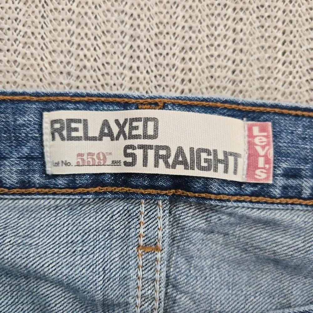 Levi's‎ 559 Jeans Mens 42x36 Blue Denim Relaxed Straight Leg Medium Wash